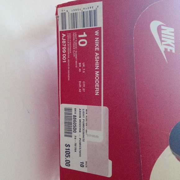 New Nike Ashin Modern Light Pumice Summit White Sneakers Women's Size 10 - Picture 12 of 17